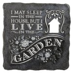 (image for) Live in the Garden Stepping Stone or Garden Sign