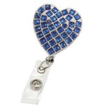 (image for) Blue Hearts on Fire Badge Holder or Lanyard