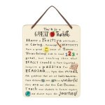 (image for) Be Happy Ceramic Plaque Wall Art Teacher Gift