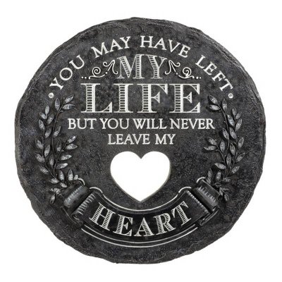 (image for) You Left Memorial Stepping Stone or Garden Sign