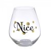 (image for) Naughty or Nice Christmas Stemless Wine Glass