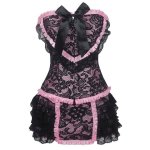 (image for) French Maid Style Corset Set Top & Skirt