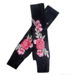 (image for) Cashmere Elegant Rose Design Fingerless Gloves