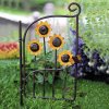 (image for) Sunflower Gate Figurine for a Fairy Garden