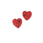 (image for) Red Crystal Hearts Earrings