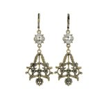(image for) Crystal Lace Chandelier Earrings
