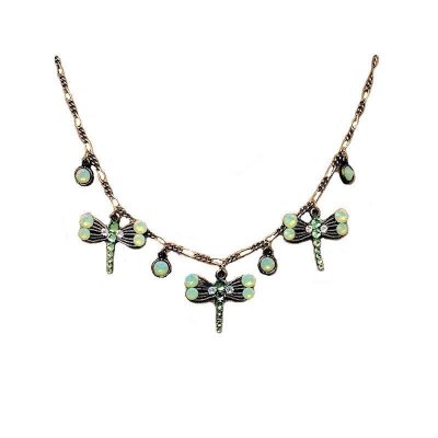 (image for) Dragonfly Necklace with Opal Gemstones by Anne Koplik