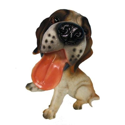 (image for) Huge Head Puppy Saint Bernard Dog Figurine