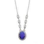 (image for) Blue Titanic Sparkle Pendant Necklace