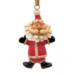 (image for) Bearded Bobble Head Santa Figurine Christmas Ornament