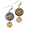 (image for) Cloisonne Crop Circles Beaded Earrings