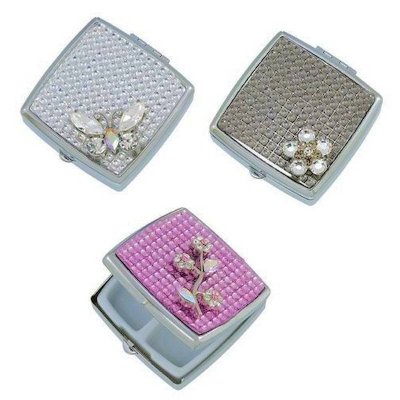 (image for) Glistening Splendor Small Metal Pillbox by Spring Street