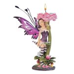 (image for) Purple Enchantress Flower Candle Fairy Figurine