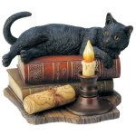 (image for) The Witching Hour Black Cat Figurine by Lisa Parker