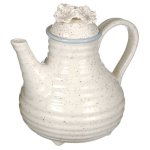 (image for) Pottery Style Footed Ceramic Teapot by Grasslands Road