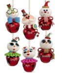 (image for) Cartoon Jingle Bell Character Christmas Ornament