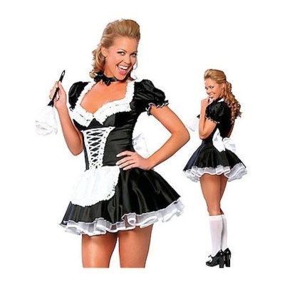 (image for) French Maid Adult Costume Also Plus Sizes