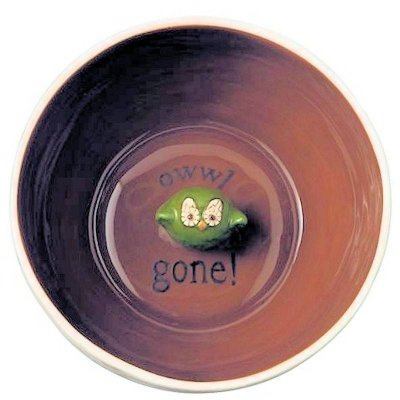 (image for) Crimson Hollow Peek-a-boo Owl Figurine Serving Bowl