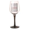 (image for) Funny Title Black Stem Wine Glass