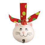 (image for) Bell Baby Dog or Cat Ceramic Christmas Ornament