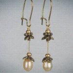 (image for) Genuine Pearl Drop Chandelier Earrings by Robin Goodfellow