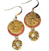 (image for) Cloisonne Crop Circles Beaded Earrings