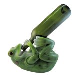 (image for) Frog Grog Frog Figurine Wine Holder