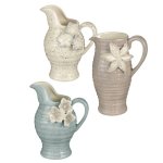 (image for) Floral Pottery Design Serving Pitcher