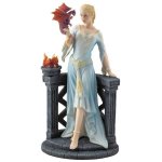 (image for) Maiden Admiring Baby Dragon Figurine by Veronese Design