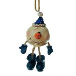 (image for) Big Head Snowball Christmas Ornament Snowman Figurine