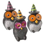 (image for) Bobble Head Halloween Owl Figurine