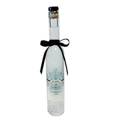 (image for) Bubble Bath with Crystals 12 oz Kiss Fragrance Glass Bottle
