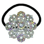 (image for) Snowflake on Fire Ponytail Holder by Spring Street Design