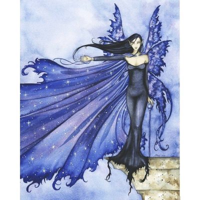 (image for) Cloak of Stars Fantasy Art Fairy Mouse Pad by Amy Brown