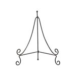 (image for) Bird Bath Stand Metal Easel or Plate Stand