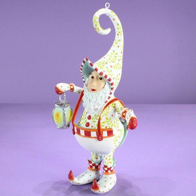 (image for) Dash Away Santa’s Elf Large Ornament by Patience Brewster