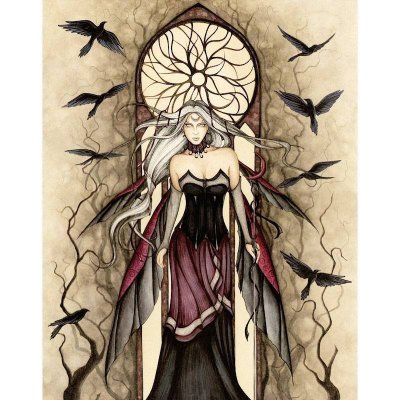 (image for) Dark Queen Fantasy Art by Jessica Galbreth