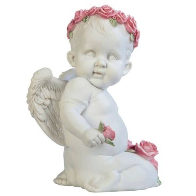 (image for) Making Rose Crowns Cherub Figurine