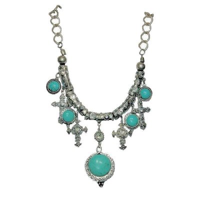 (image for) Turquoise Indian Princess Pendant Necklace
