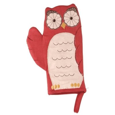 (image for) Crimson Hollow Owl Pot Holder Oven Glove