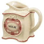 (image for) Red Plaid Design Cream Pitcher