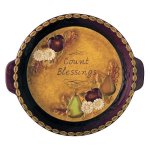 (image for) Count Blessings Bake Ware Ceramic Pie Plate