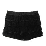 (image for) Dark Siren Black Layered Lace Shorts or Skort