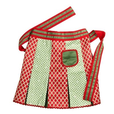 (image for) Christmas Apron Red & Green Skirt