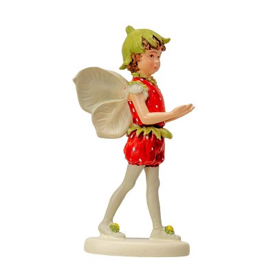 (image for) Strawberry Flower Fairy Mini Figurine by Cicely Mary Barker
