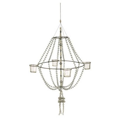 (image for) Beaded Garden Chandelier Votive Candle Holder