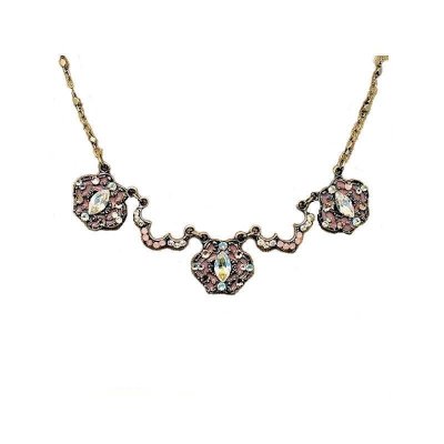 (image for) Cat Eye Crystals and Opals Pendant Necklace