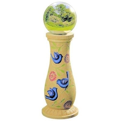 (image for) Blue Bird Stand Garden Figurine Gazing Ball