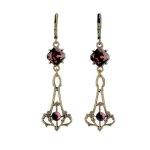 (image for) Garnet Love Affair Chandelier Earrings
