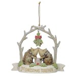 (image for) First Christmas Together Ornament Hedgehog Figurine